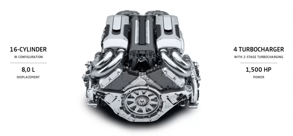 bugatti chiron motor