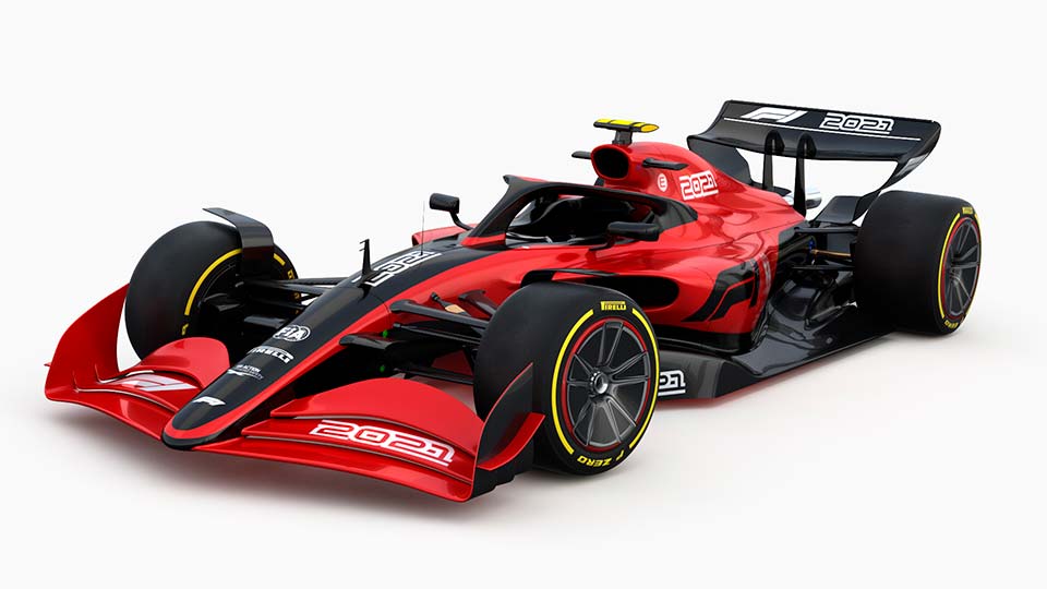 Conceiro do novo carro F1 2022 apresentado em 2019