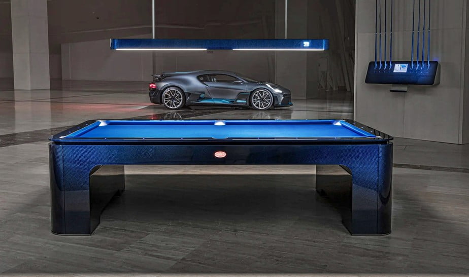 Mesa de sinuca da Bugatti de R$ 1.500.000,00