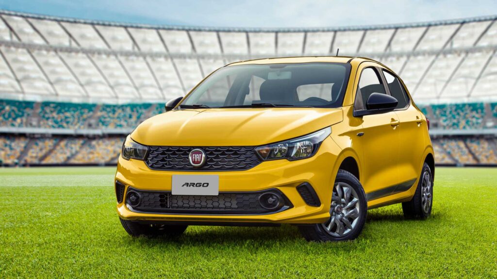 Top 5 Carros do futebol - Fiat Argo Seleção 2019