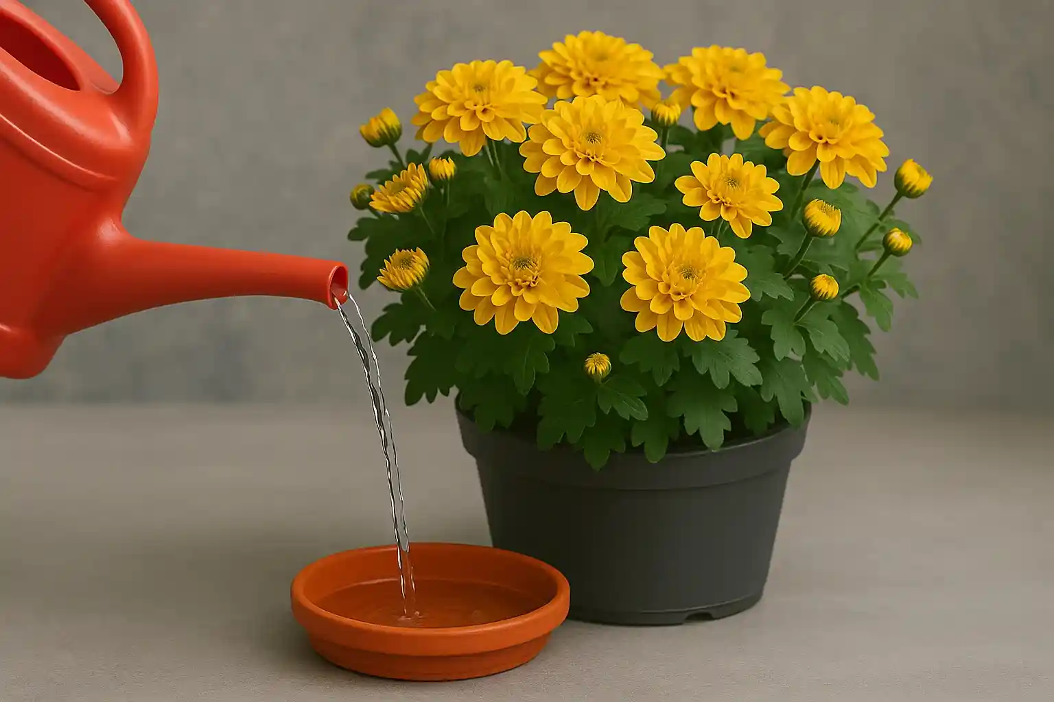 Crisântemo 1 truque de rega que faz as flores durarem mais