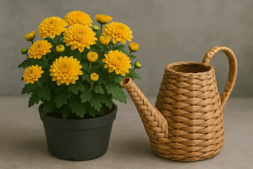 Crisântemo 1 truque de rega que faz as flores durarem mais