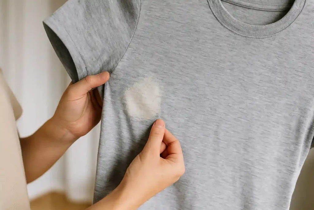 Manchas de desodorante nas roupas Essa técnica simples resolve (e sem danificar o tecido)