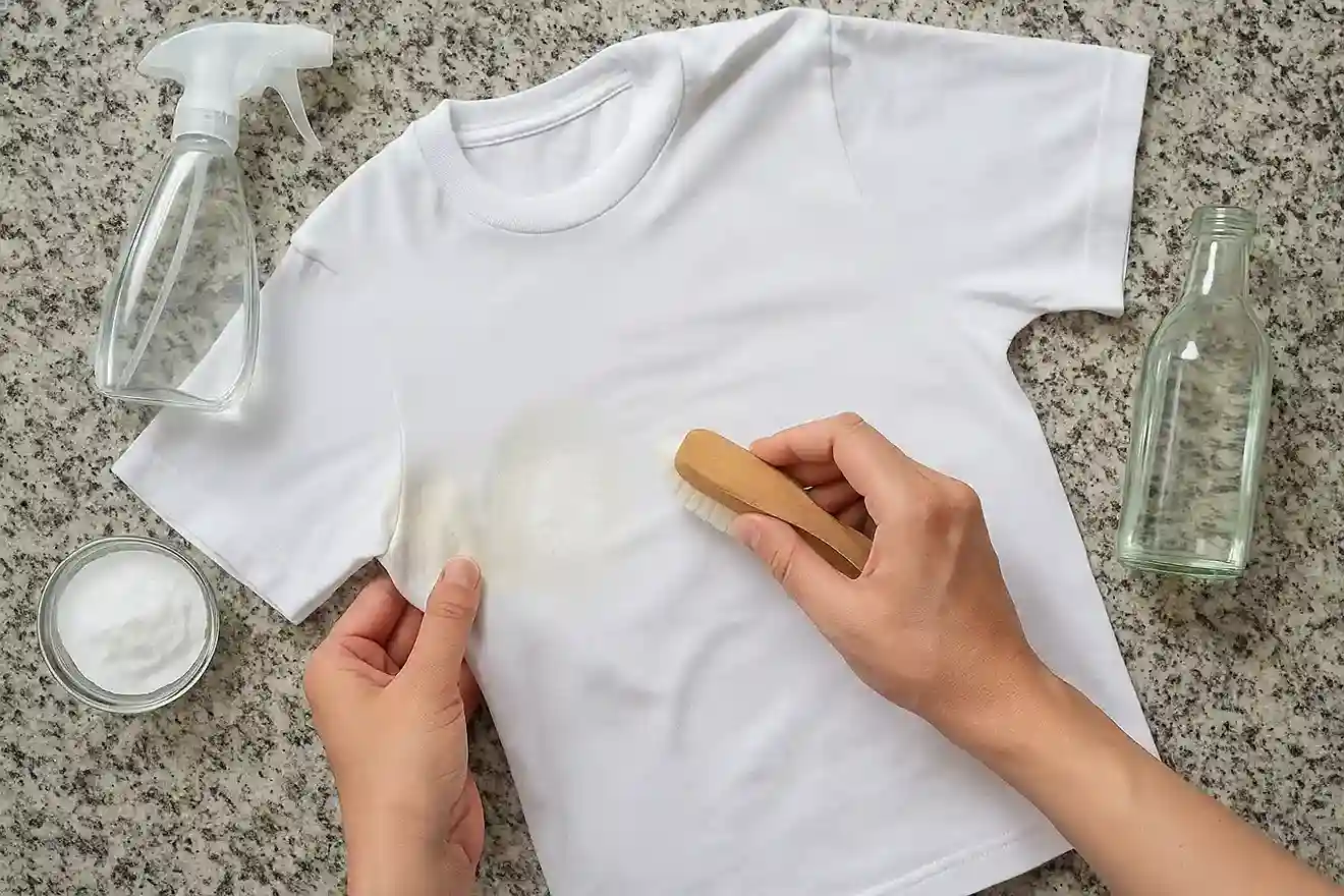 Manchas de desodorante nas roupas Essa técnica simples resolve (e sem danificar o tecido)