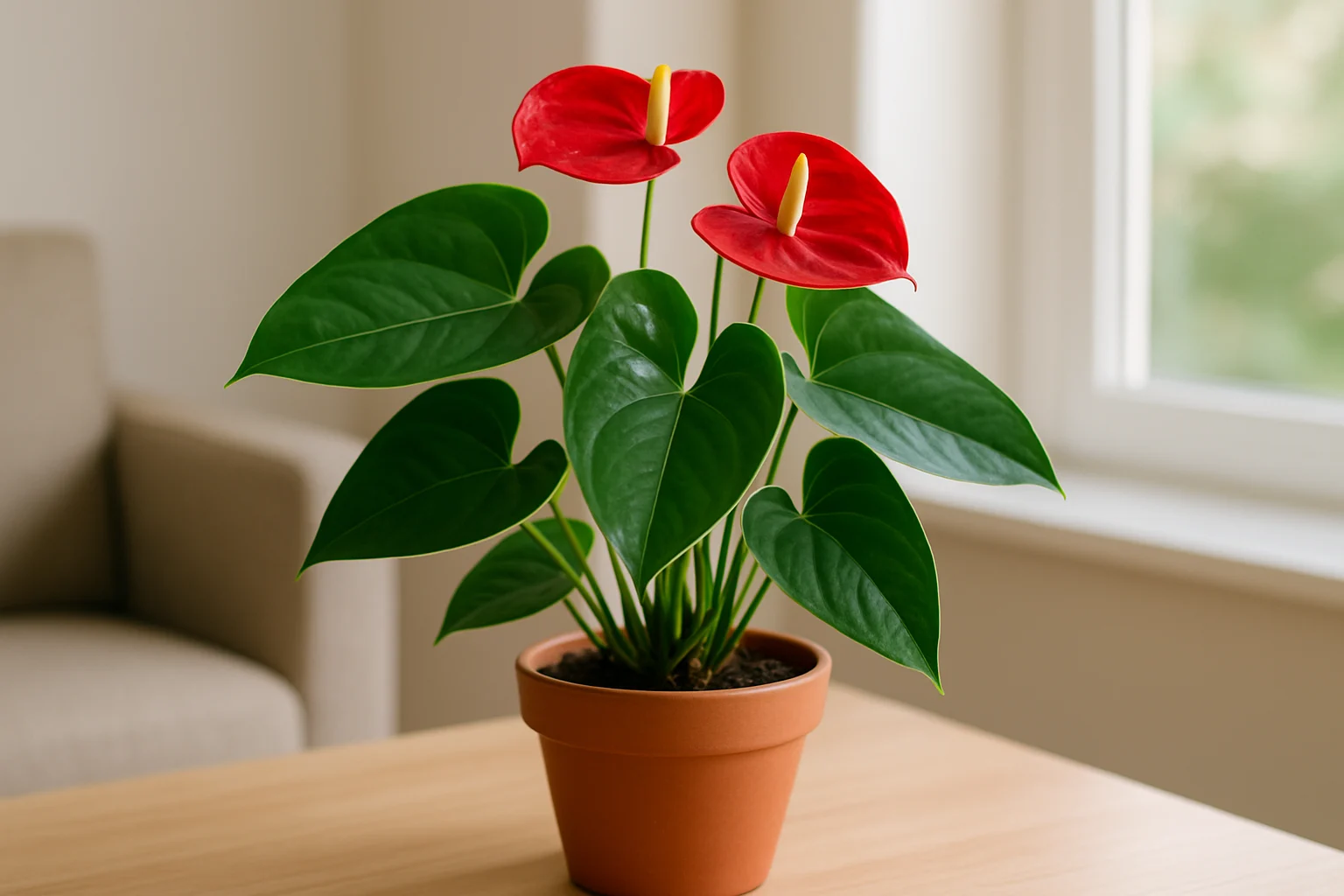 Por que seu antúrio para de florescer mesmo com adubo e luz natural