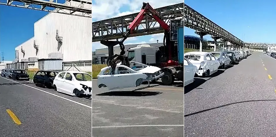 Ford destruindo 900 carros